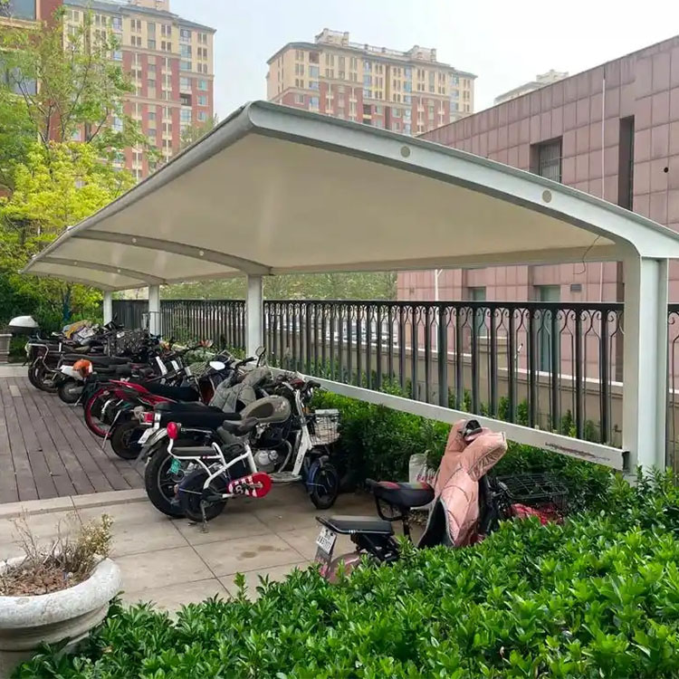 哈巴河县膜结构电动车棚